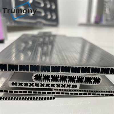 Profil yang diekstrusi Bahan aluminium paduan 3003 1100 Radiator tabung saluran mikro