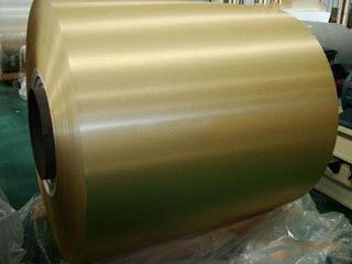 Foil Perpindahan Panas Aluminium Emas Anti Oksidasi Untuk Pendingin Udara &amp; Sistem Pendingin