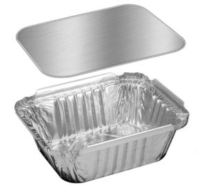 Hotel Silver Aluminium / Wadah Aluminium Untuk Kemasan Makanan Takeaway