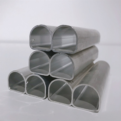 Profil Ekstrusi Aluminium Tipe D Penukar Panas 4343 / 3003