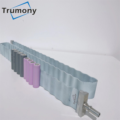 Saluran Mikro Pelat Pendingin Aluminium Baterai Silinder