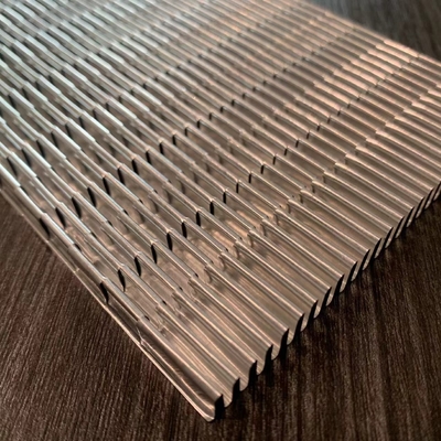 Air pendingin sirip mikro saluran tabung datar aluminium foil sirip heatsinks bagian penukar panas kustom untuk radiator evaporator