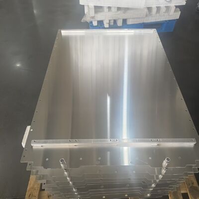 Kualitas Custom Vacuum Brazed Aluminium Liquid Cooling Plate 3003 6061 Alloy IP67 Insulated Battery Cold Plate Untuk ESS EV Energy Storage pabrik