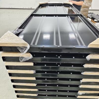 Kualitas Stamping continuous brazing Aluminium water cooled plate untuk ESS EV Power Electronics pabrik