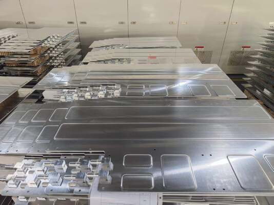Kualitas Pelat Dingin Aluminium yang Disolder Vakum Industri untuk Modul IGBT Elektronik Daya 300x200mm pabrik